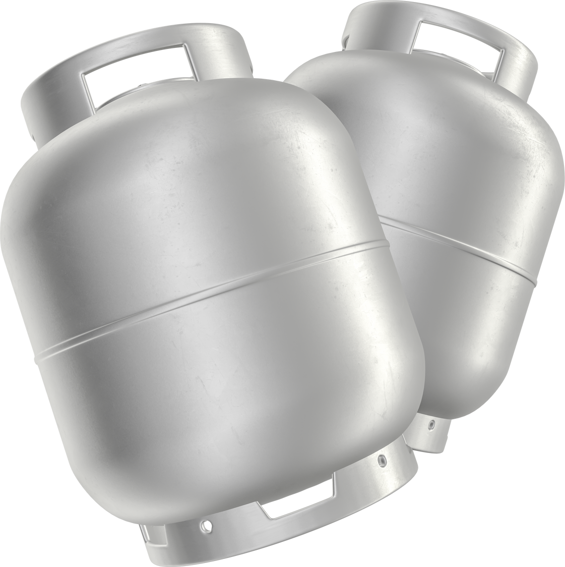 Gas cylinders in realistic 3d render